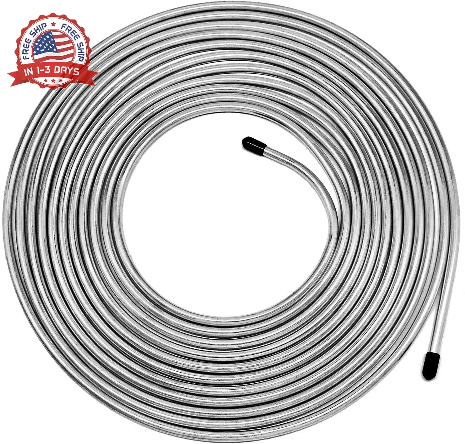 MuHize 3/16 Brake Line – 25 ft Zinc Coated Professional Brake Tube(2026 New), Ro