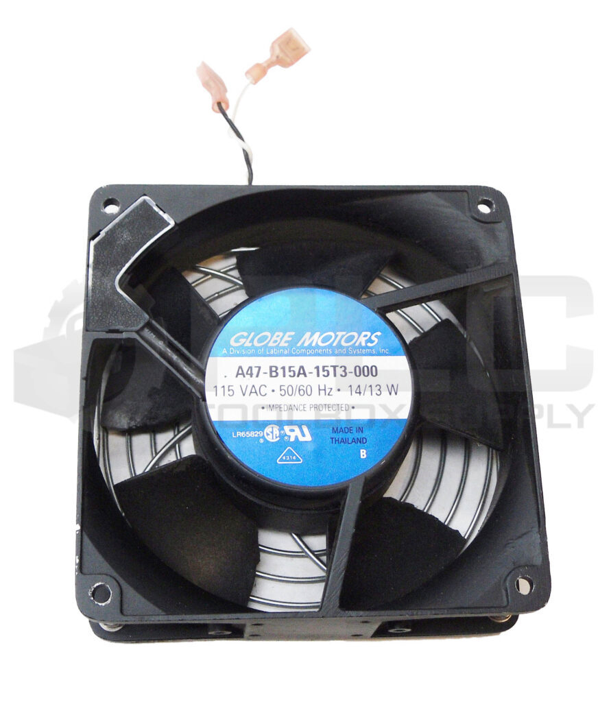 GLOBE MOTORS A47-B15A-15T3-000 COOLING FAN 115VAC 50/60HZ 14/13W