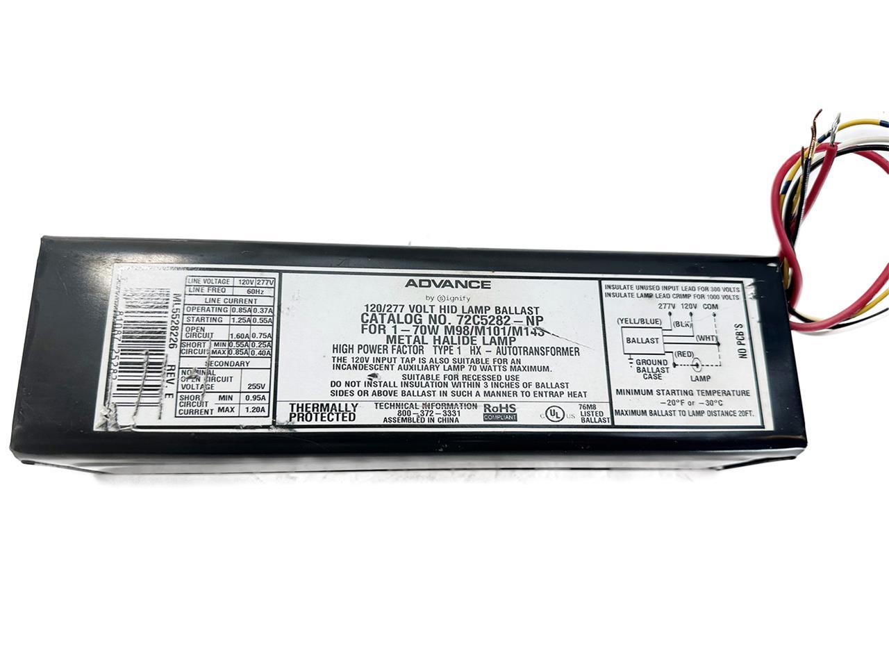 Advance 72C5282NP Metal Halide HID Ballast ML5528226 NEW FREE FAST SHIP