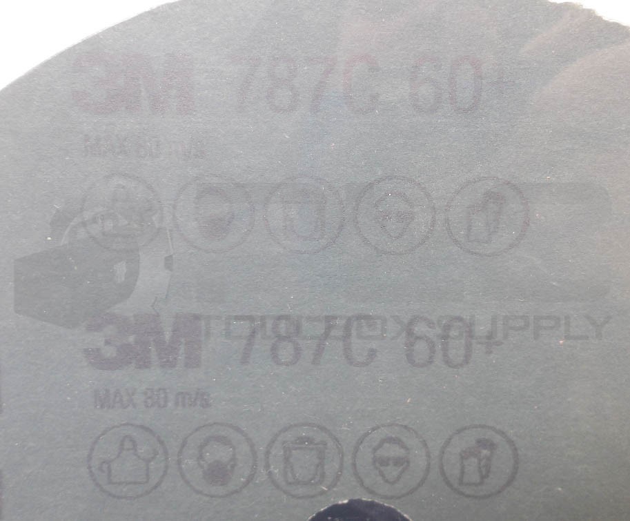 NEW PACK OF 25 3M 89638 FIBRE DISCS 60+ GRAIN 787C