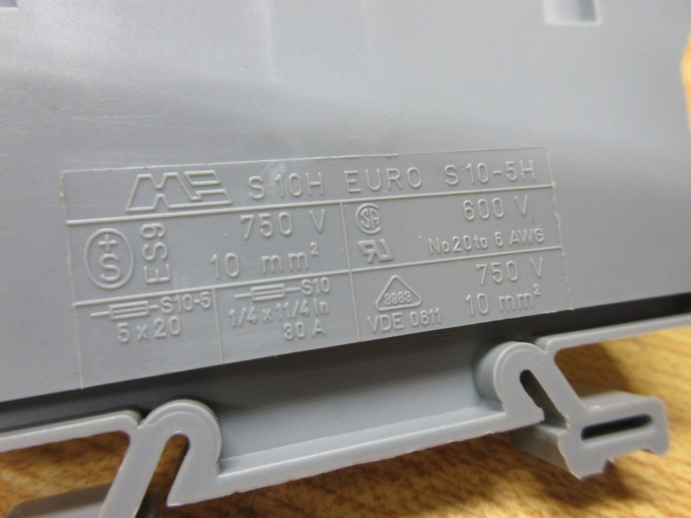 Morsettitalia S10-5H Fuse Terminal Block S10H (Pack of 2)