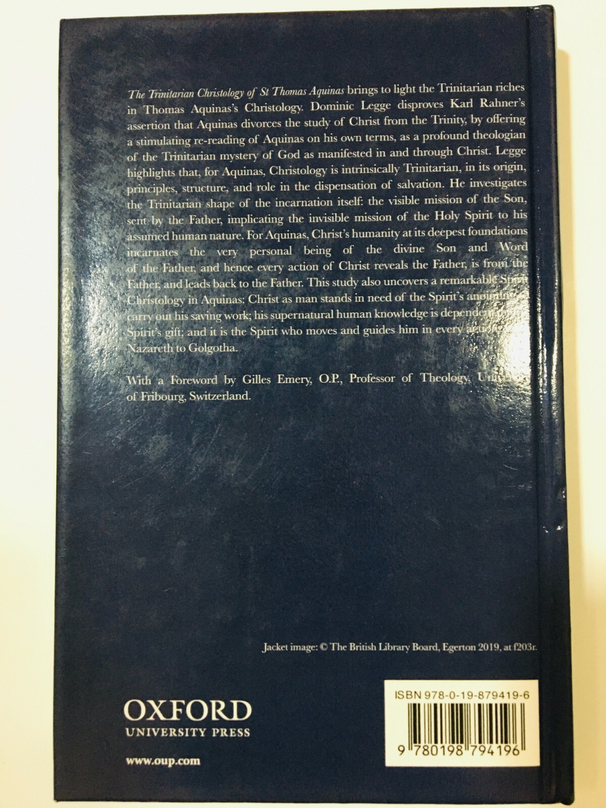 The Trinitarian Christology of St Thomas Aquinas Dominig Legge book
