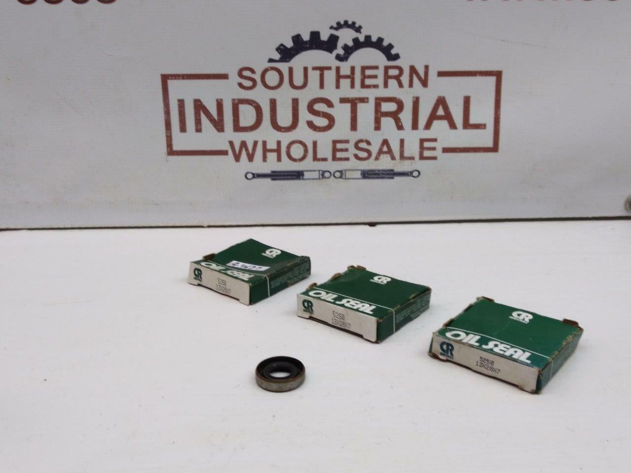 Chicago Rawhide 5250 13mm I.D x 28mm O.D x 7mm Thick Solid Oil Seal LOT OF 3