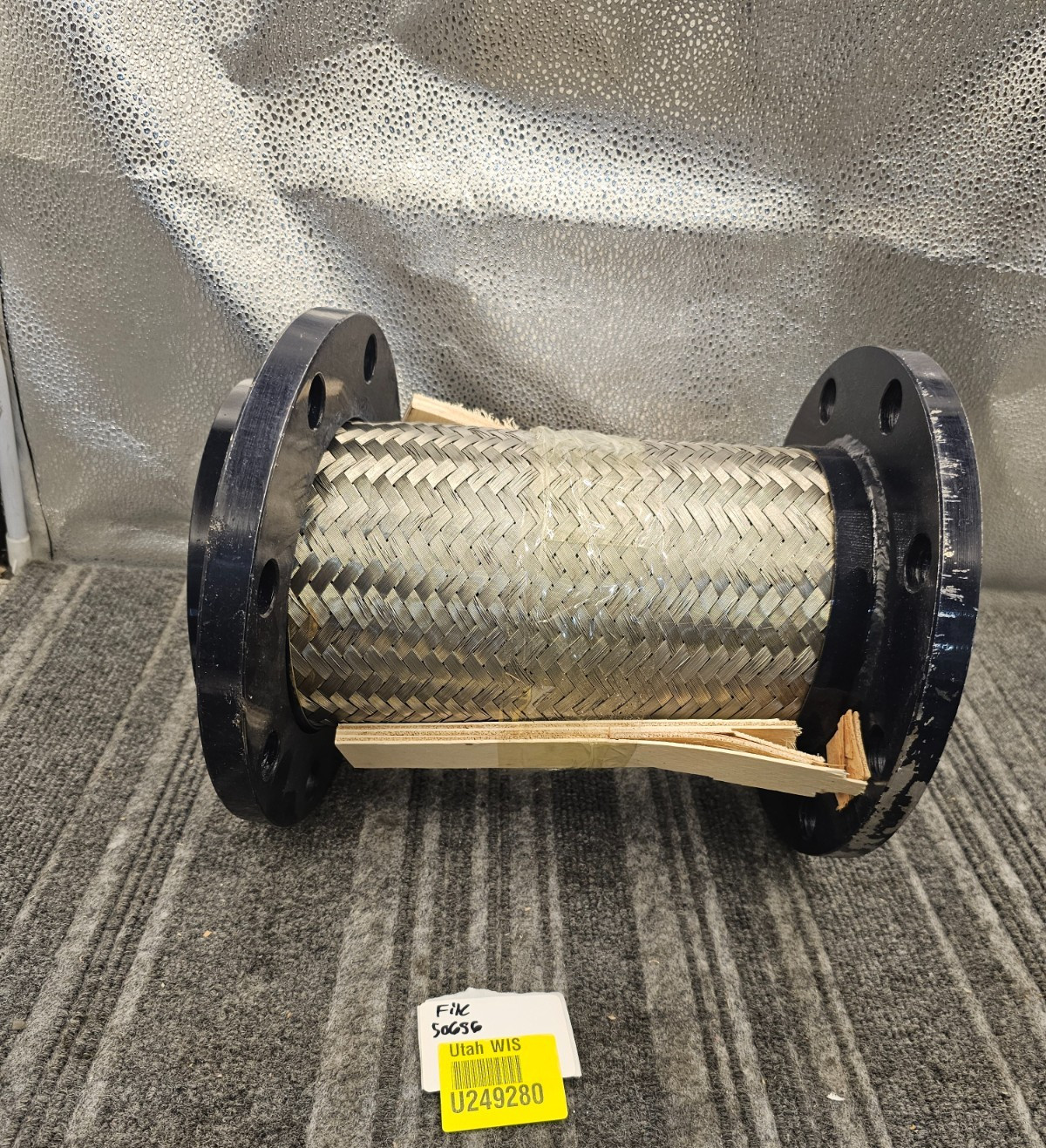 Braided Stainless Steel Pipe Expansion Joint Flange Adapter 8 Hole Mount 10″