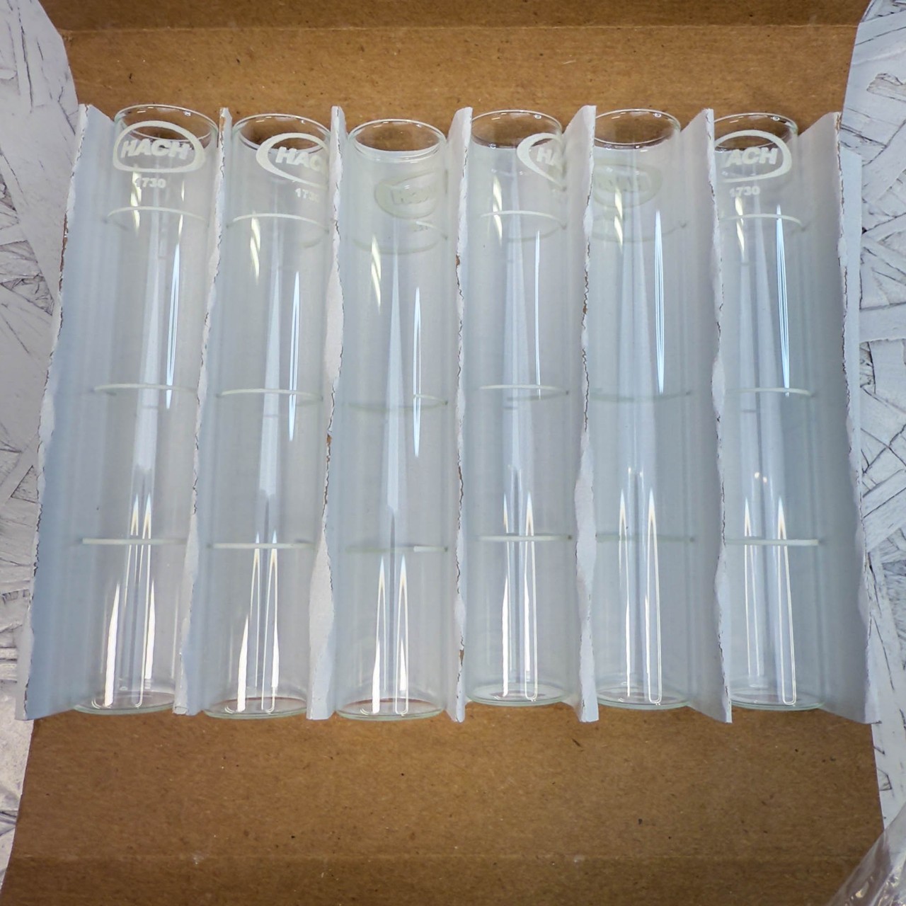 6-Pack, Hach 173006 Viewing Tube 5 mL / 10 mL Marks with Stopper