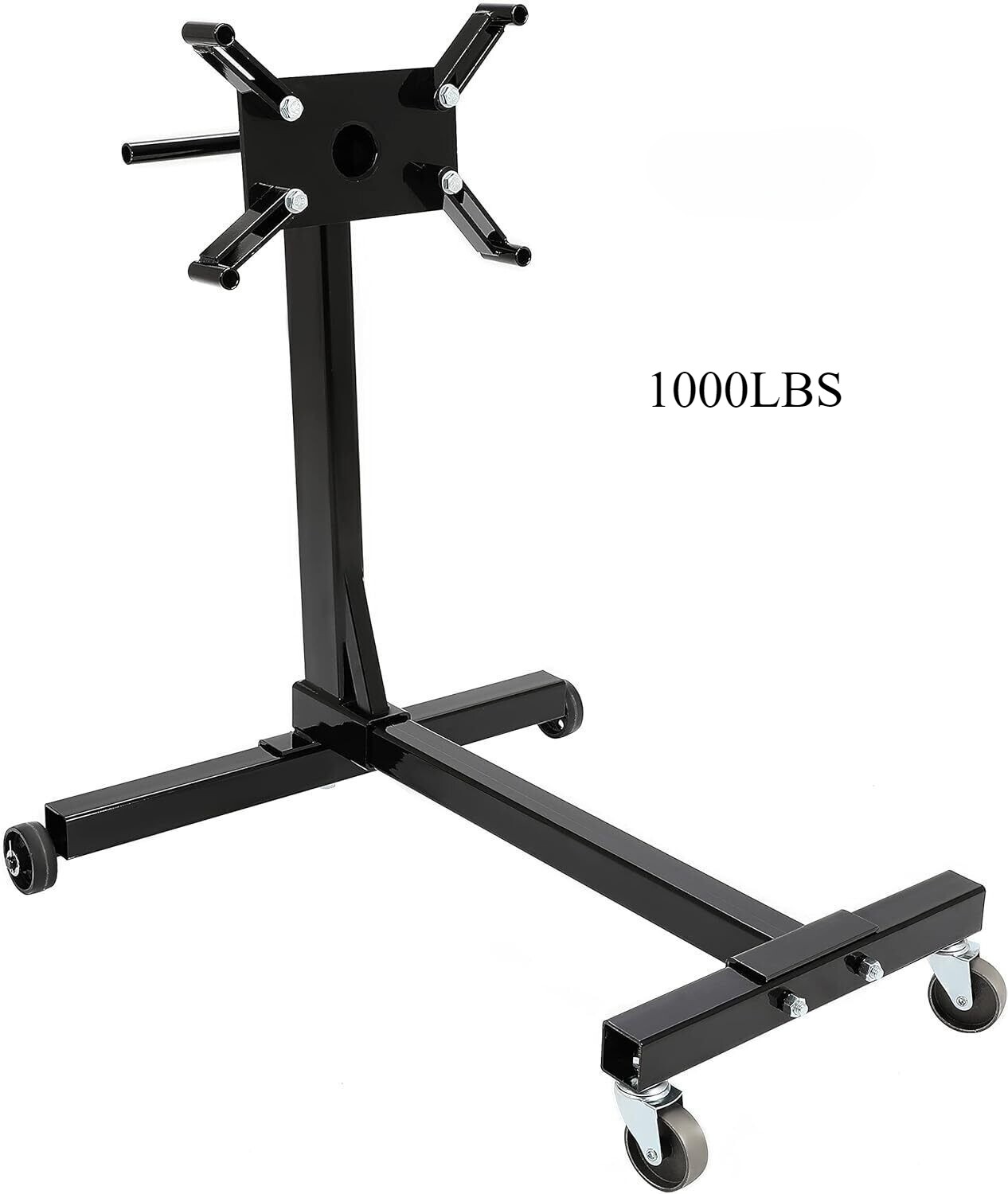 KUAFU Engine Stand 1/2 Ton 1000LBS Universal 360 Degree Rotating Head – Black