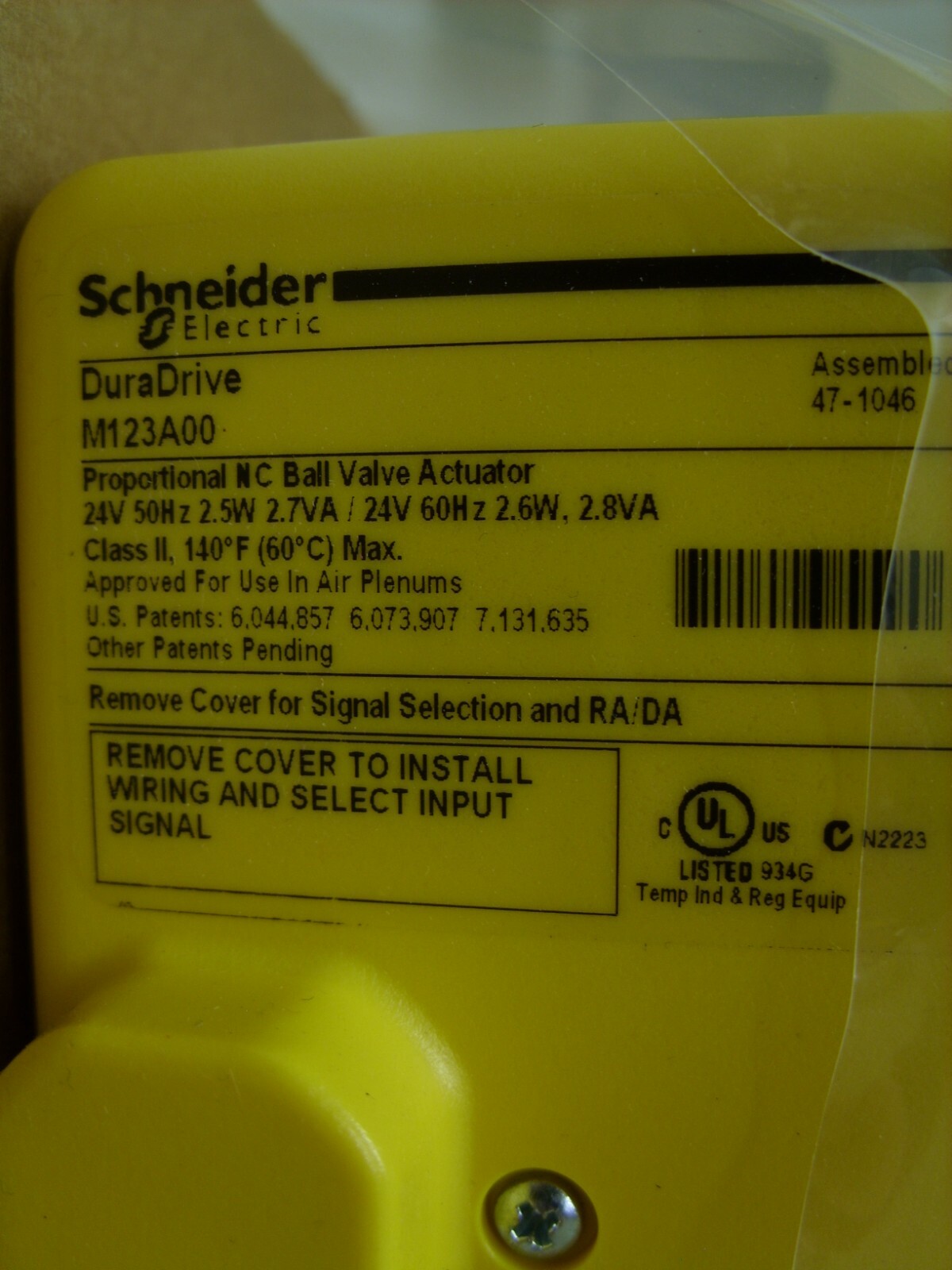 TAC Schneider Invensys – 3/4″ 2-Way Ball Valve & Actuator Assy. VBB2N16+M123A00