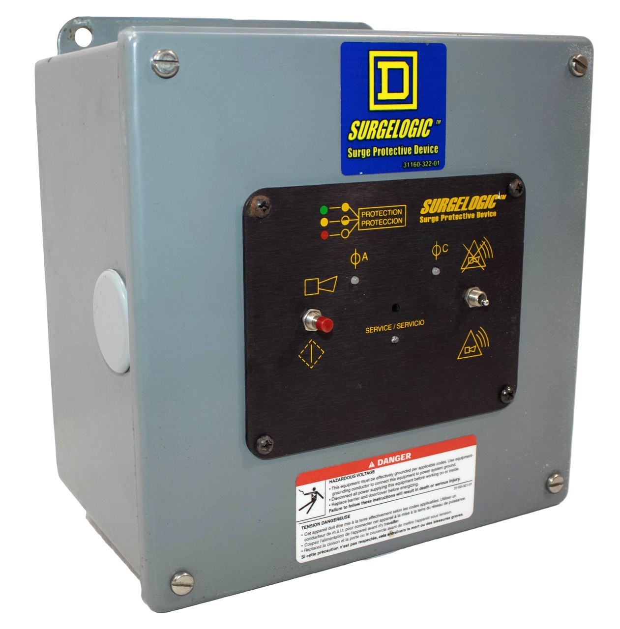 Square D TVS1XT24A Surge Suppressor 240V 1PH 3W 200kA SurgeLogic 31160‑322‑01
