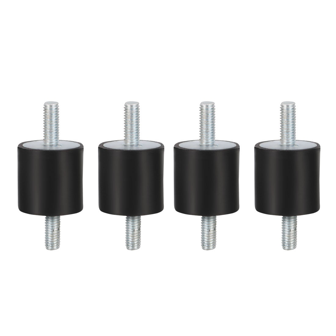 D20xH20mm Rubber Vibration Isolator Mounts Shock Absorber w M5x13mm Studs 4pcs