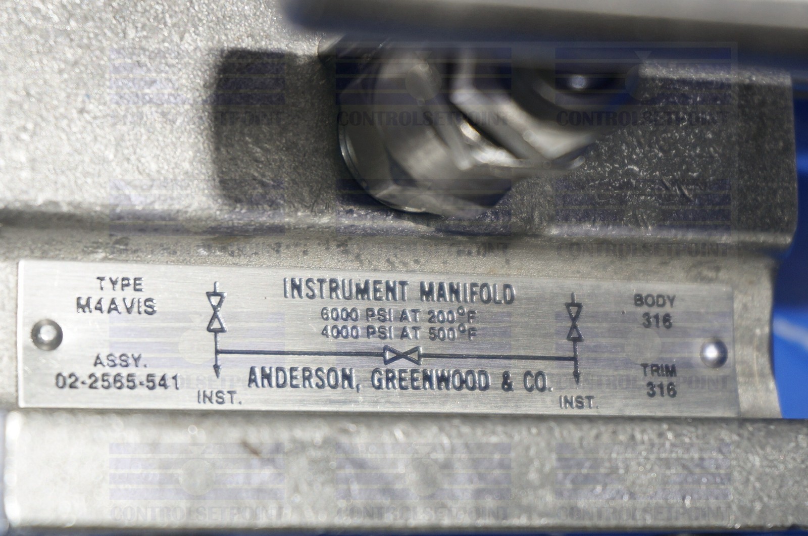ANDERSON GREENWOOD MANIFOLD M4AVIS 3 VALVE MANIFOLD NSP