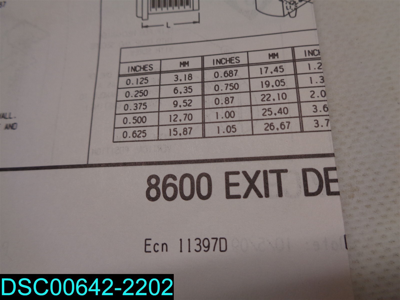 Adams Rite 8800 Series Dark Bronze Narrow Stile Rim Exit Device 36″ 80-0180-51