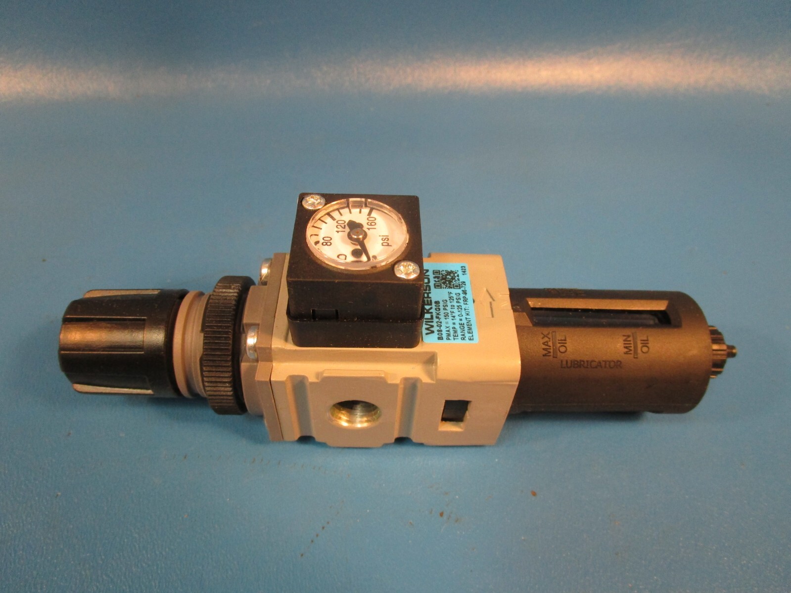 WILKERSON B08-02-FKG0B, Filter Regulator, 1/4″ NPT, 0-125 PSIG