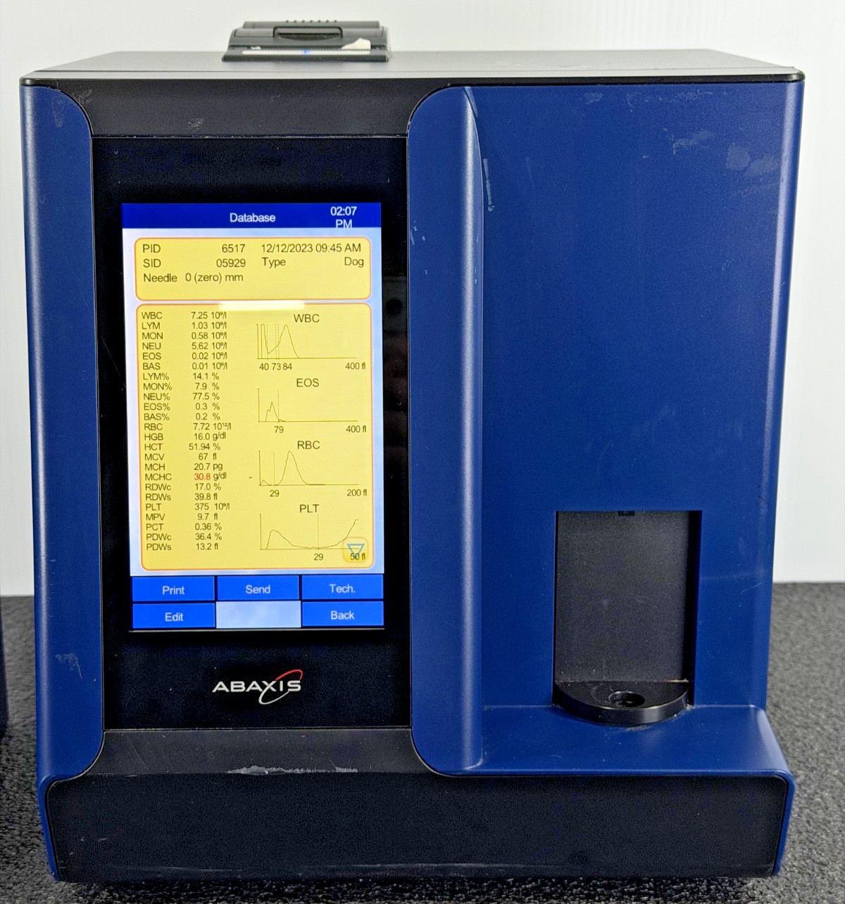 Abaxis VetScan HM5 & VS2 Chemistry Hematology Analyzer