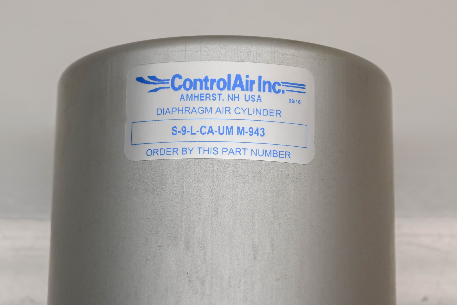 Control Air Inc. S-9-L-CA-UM, M-943, 250016-183 Air Cylinder Diaphragm NOS