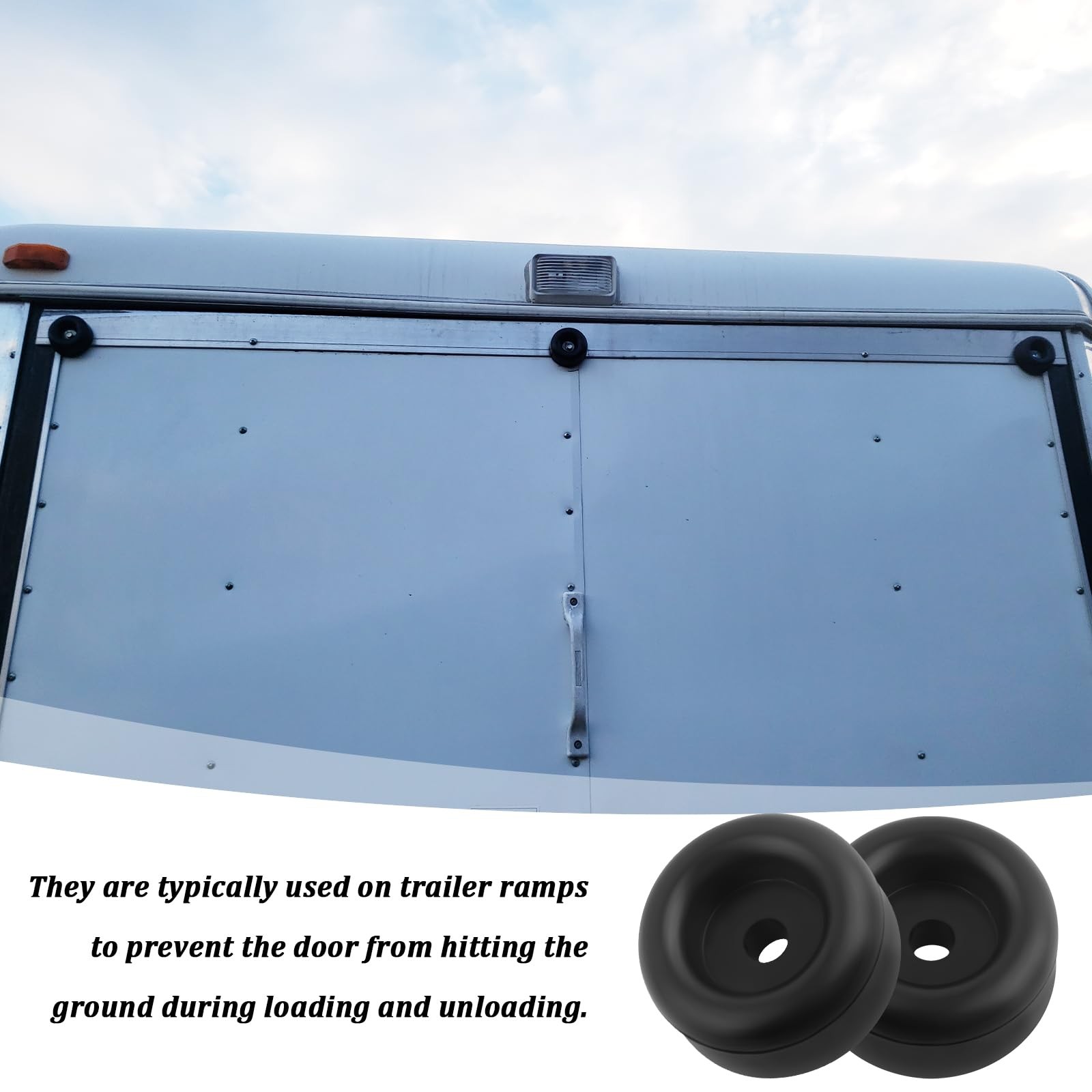 4PCS 2.12 Inch Rubber Bumper Stops Shock-Absorbing,Trailer Ramp Door Rubber