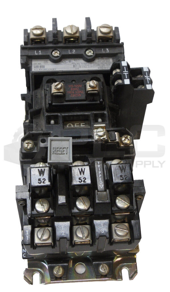 ALLEN BRADLEY 509-BOD /B W/ CB236 W/ 42185-800-01 W/ 595-AB /B W/ (3) W52