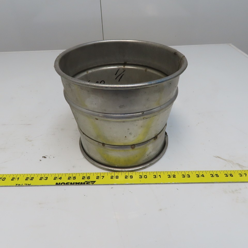 8″ x 4″ Stainless Steel Quick-Clamp Rolled Edge Duct Reducer