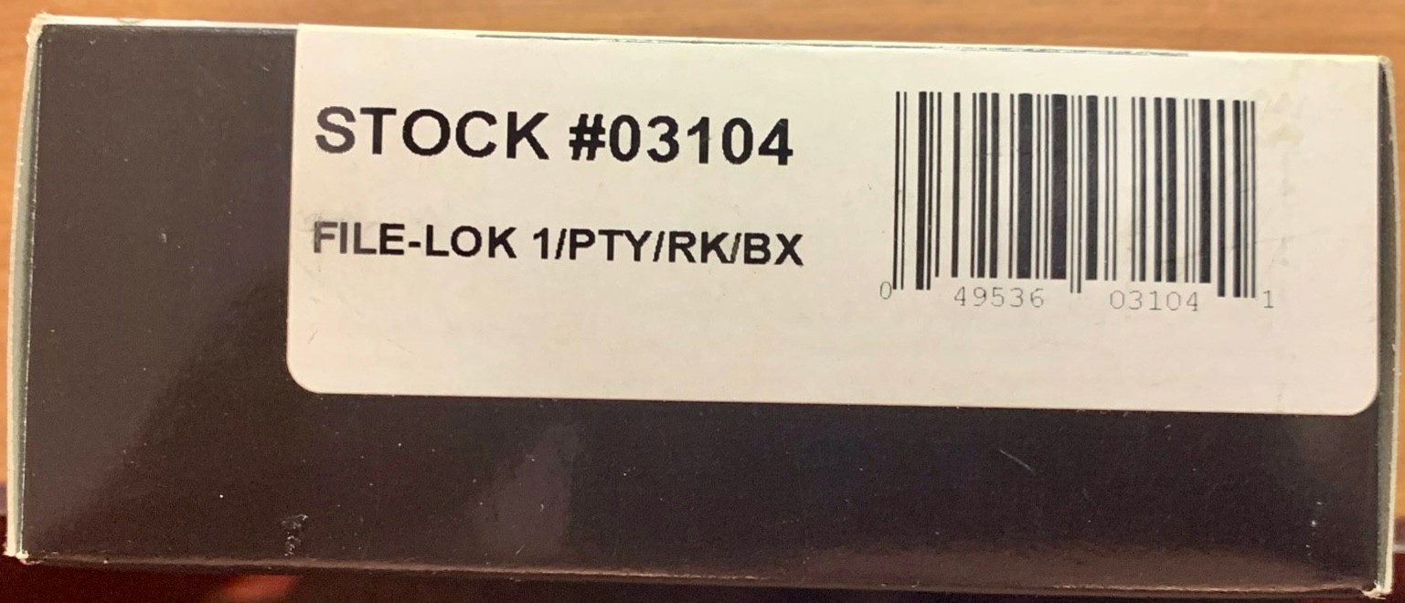 New Qualtec File-Lok l – PC Computer Security System 03104
