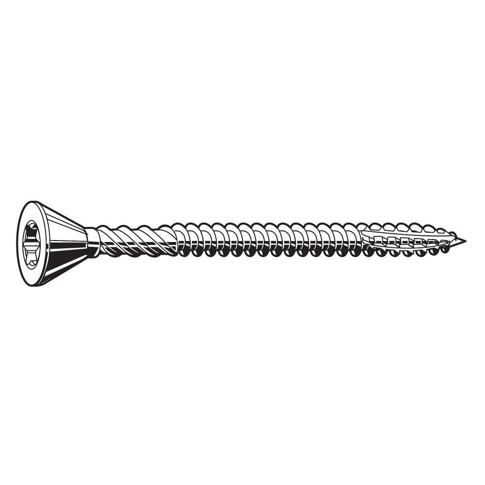 GRAINGER APPROVED U30250.016.0225 Deck Screw,#8,18-8SS,2 1/4″L,PK200 31JJ24