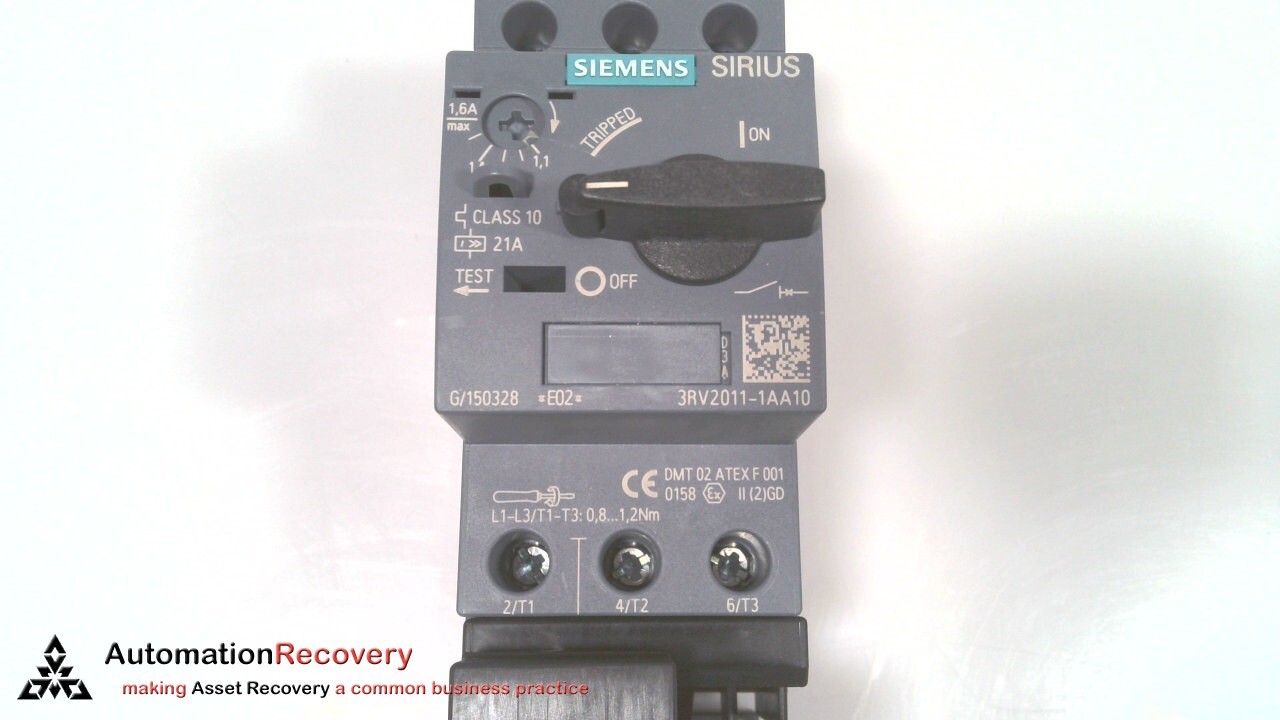 SIEMENS 3RA21101AA151BB4 COMBINATION STARTER, NEW #326401