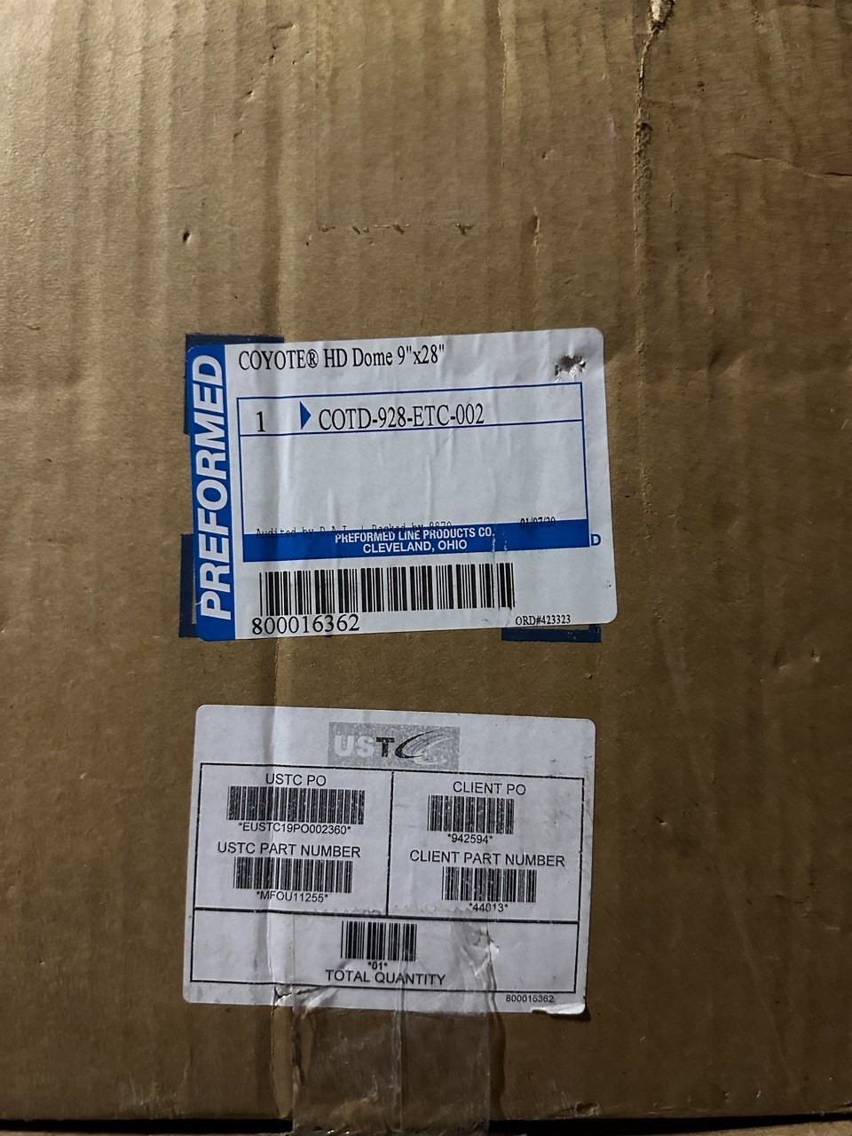 COYOTE 9×28  HD DOME CLOSURE 800016362