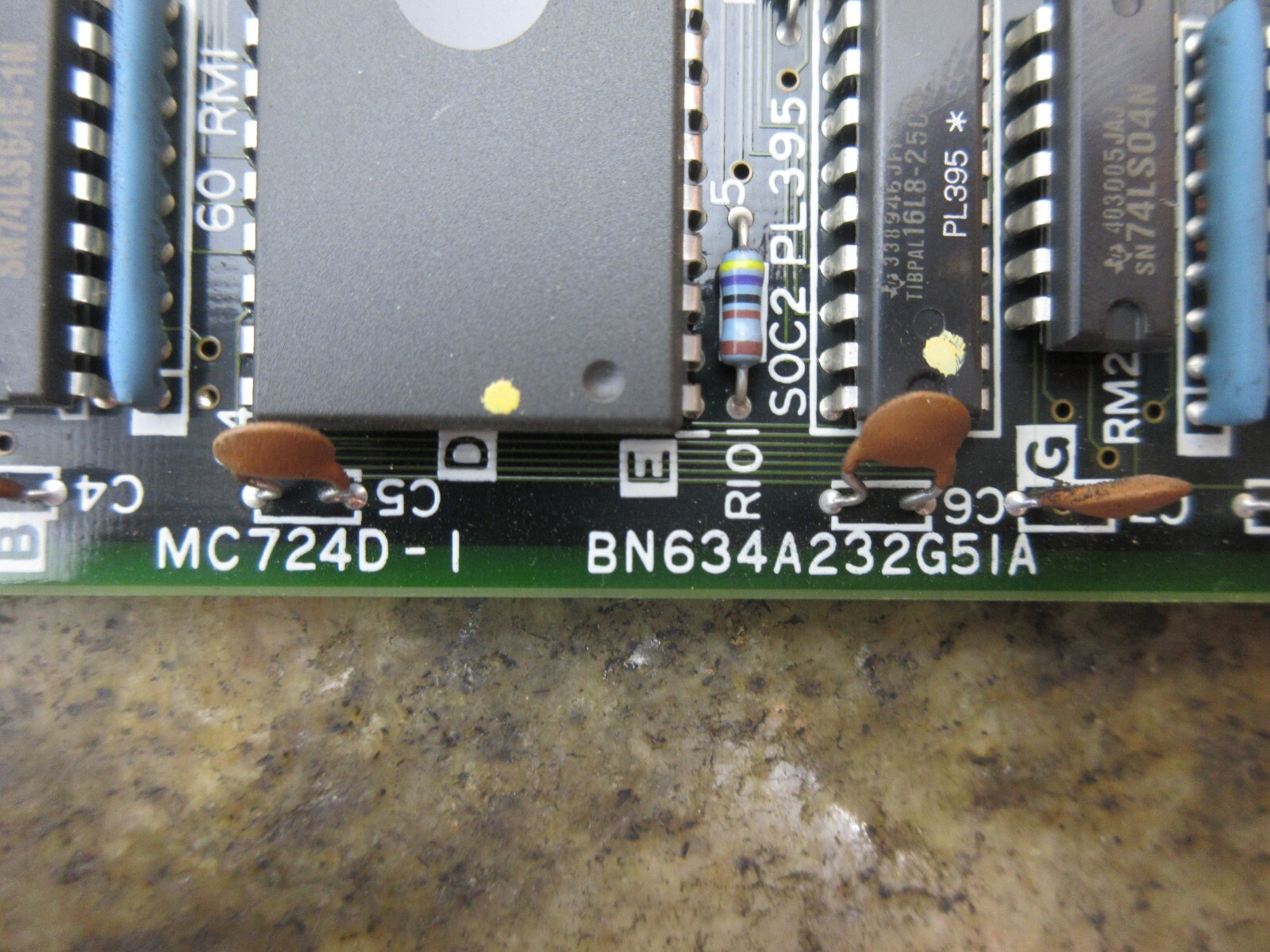 MITSUBISHI CIRCUIT BOARD MC724-1 BN634A232G51A LOT OF 3 PIECES