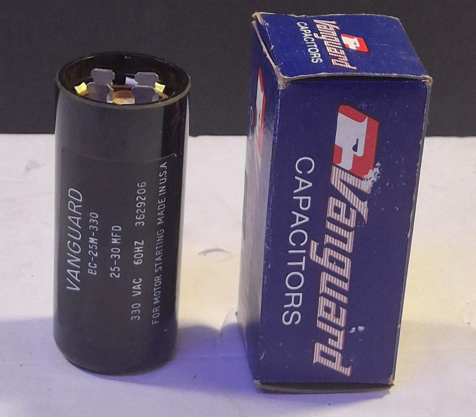 1 NEW VANGUARD BC-25M-330 25-30 MFD START CAPACITOR NIB ***MAKE OFFER***