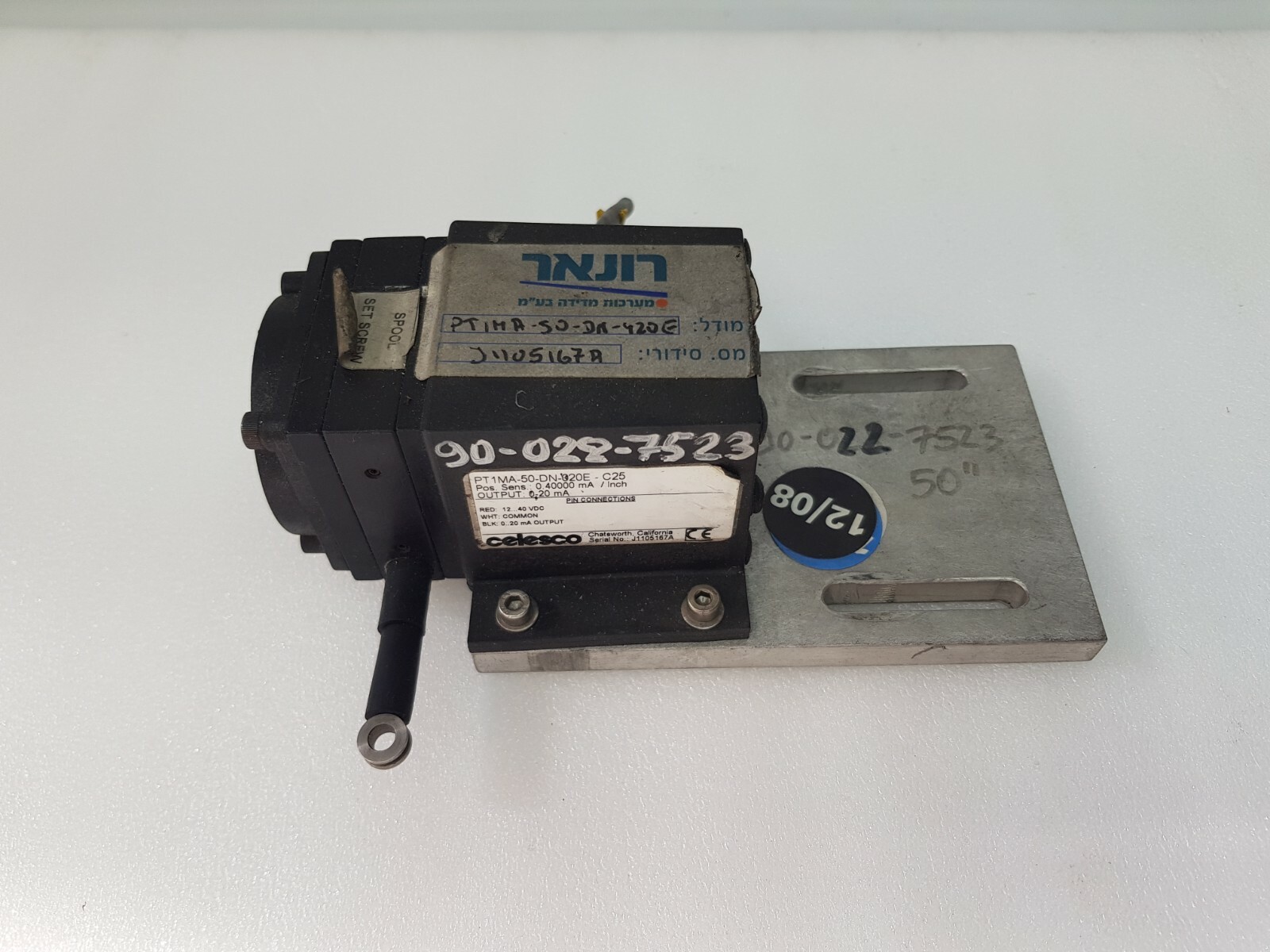 CELESCO PT1MA-50-DN-020E-C25, GOOD WORKING