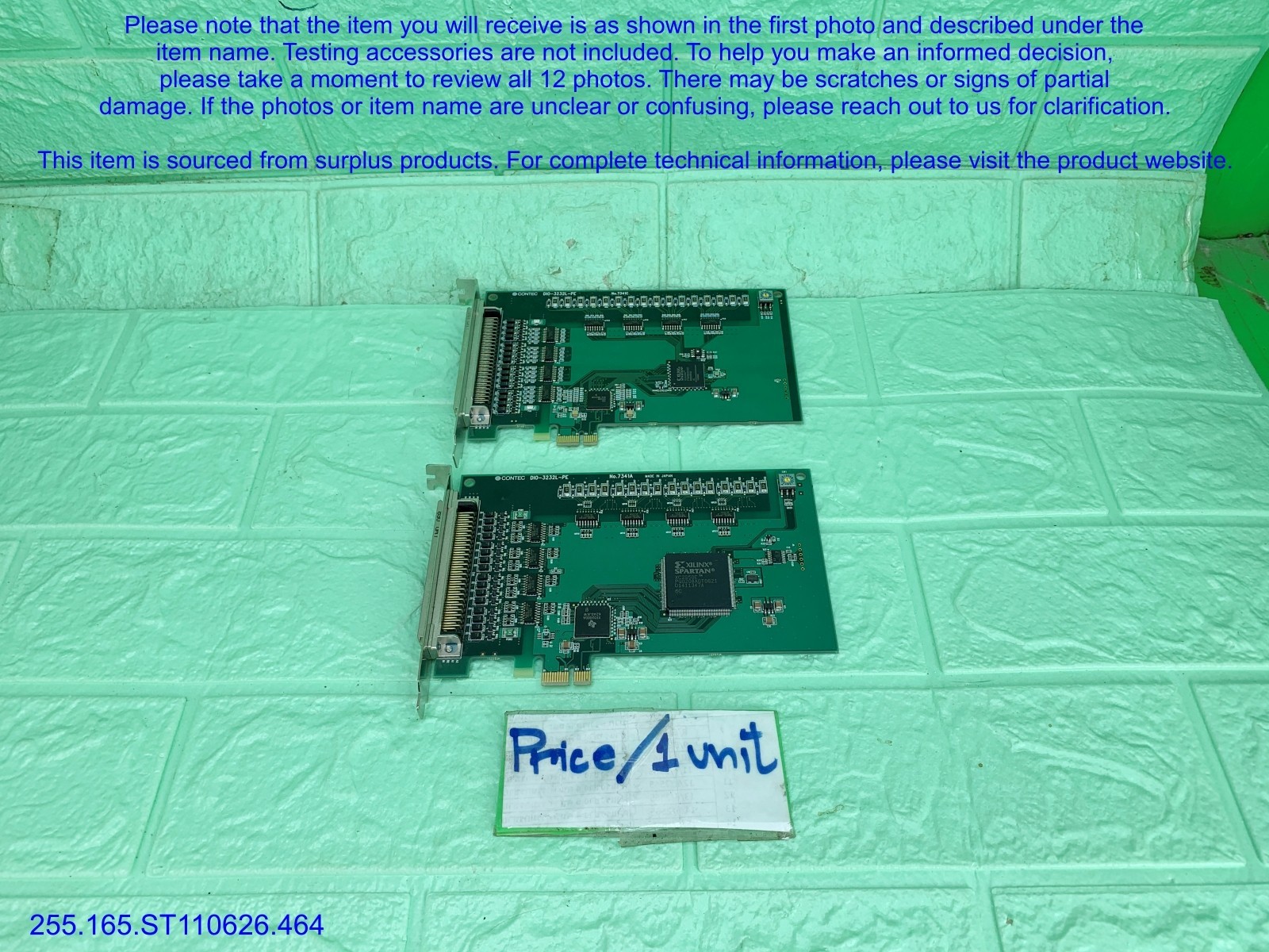 CONTEC DIO-3232L-PE Digital I/O Card as in photos, sn:9226, DHL.