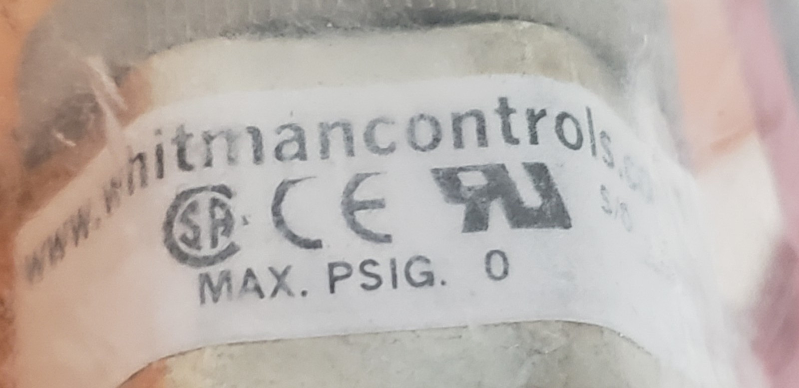 WHITMAN CONTROLS 24854 VACUUM SWITCH, ADJUST SPDT, 5A, 250VAC, NIB