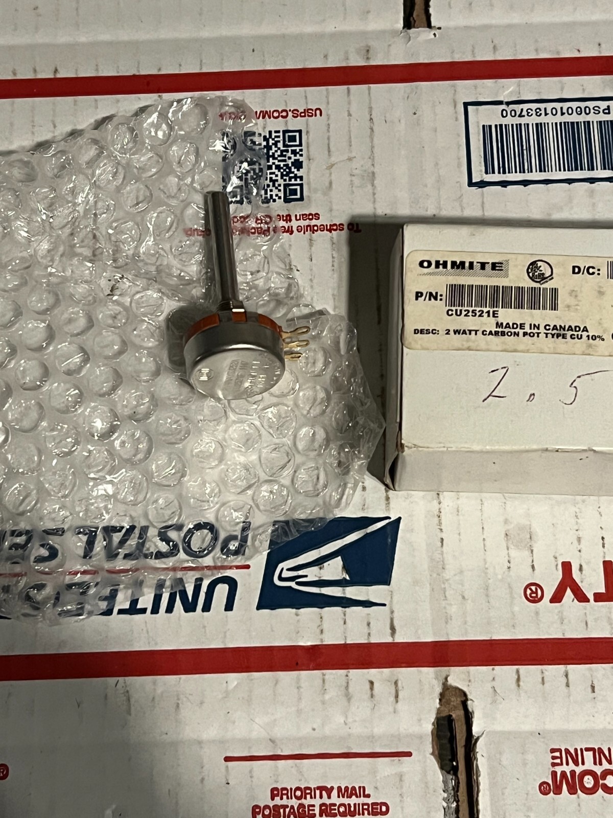 ohmite rv4naysj252a nos cu2521e