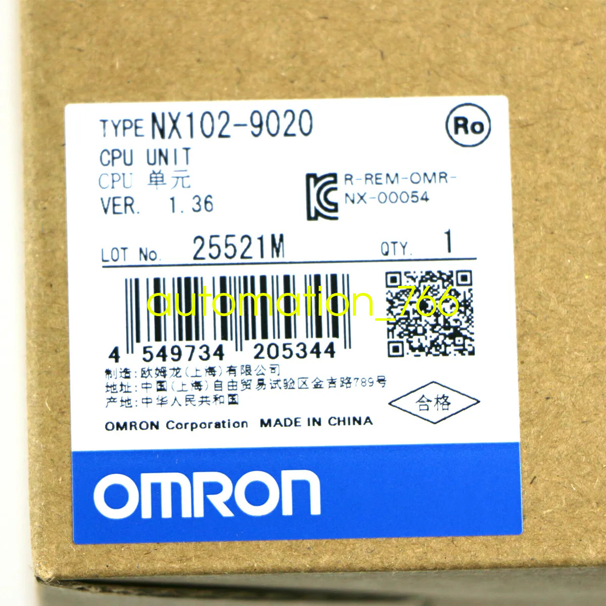 1 PCS Brand new NX102-9020 PLC Control Via DHL or FedEx