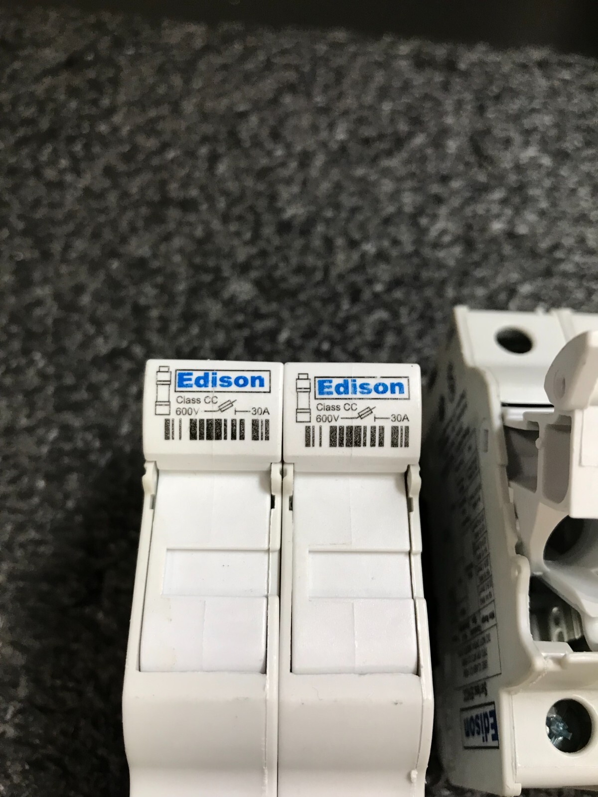 EDISON EHCC Series 30A 600V 200kA Fuse Holder 2pcs
