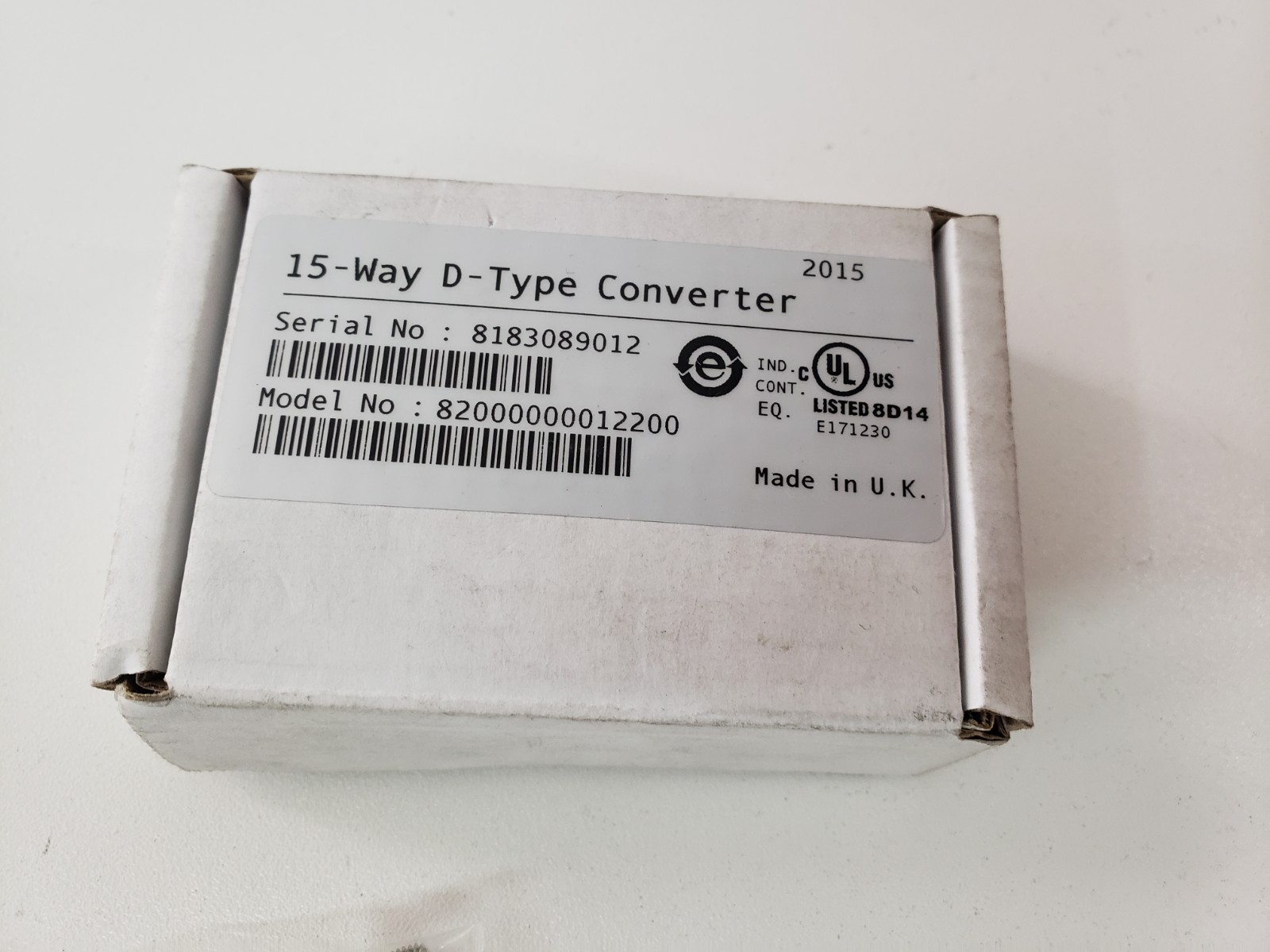 UNUSED – Nidec 82000000012200 15-Way D-Type Converter