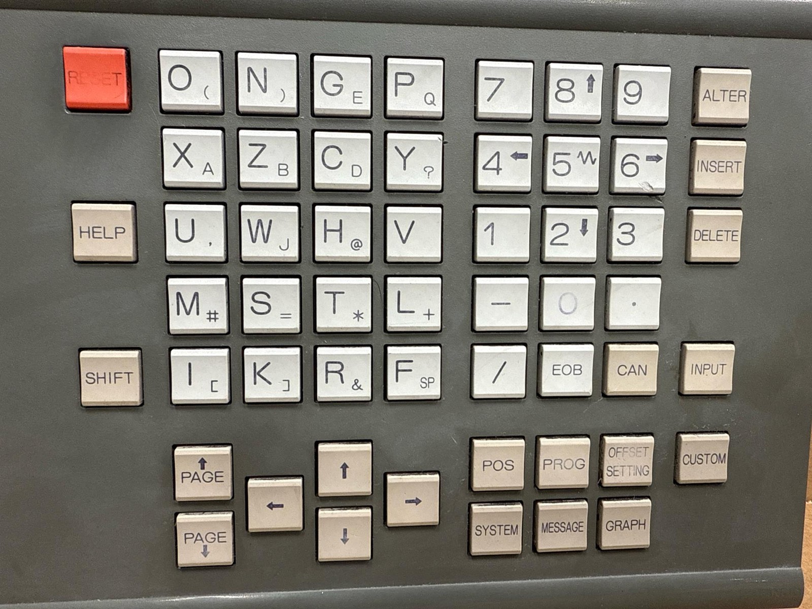 FANUC PDP/MDI Unit. MF-D6, Type: A02B-0120-C081/TA, Operator Panel