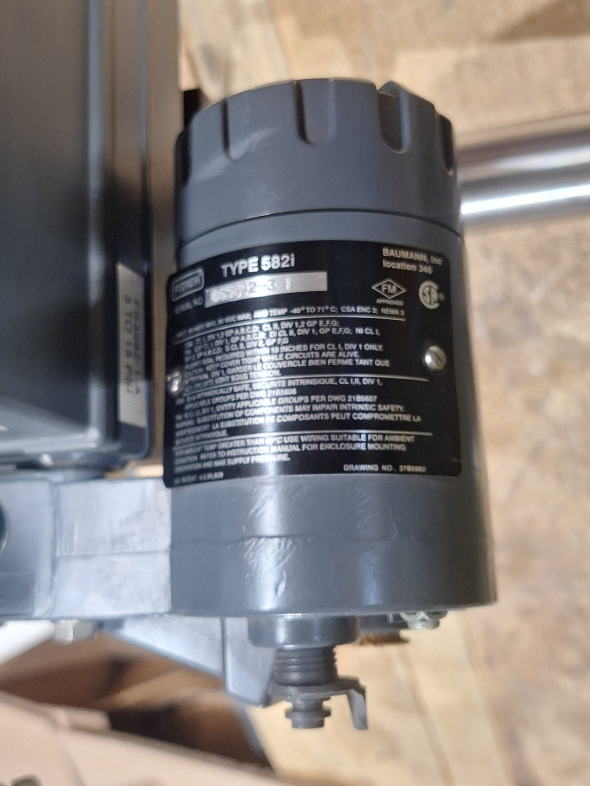 FISHER BAUMANN 32-24 577SVFE CONTROL VALVE 1″ FLANGED 316 STAINLESS 5-15 PSI