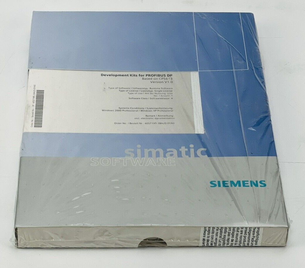 New! Siemens 6ES7195-3BA20-0YA0 Simatic Software Development Kits PROFIBUS DP