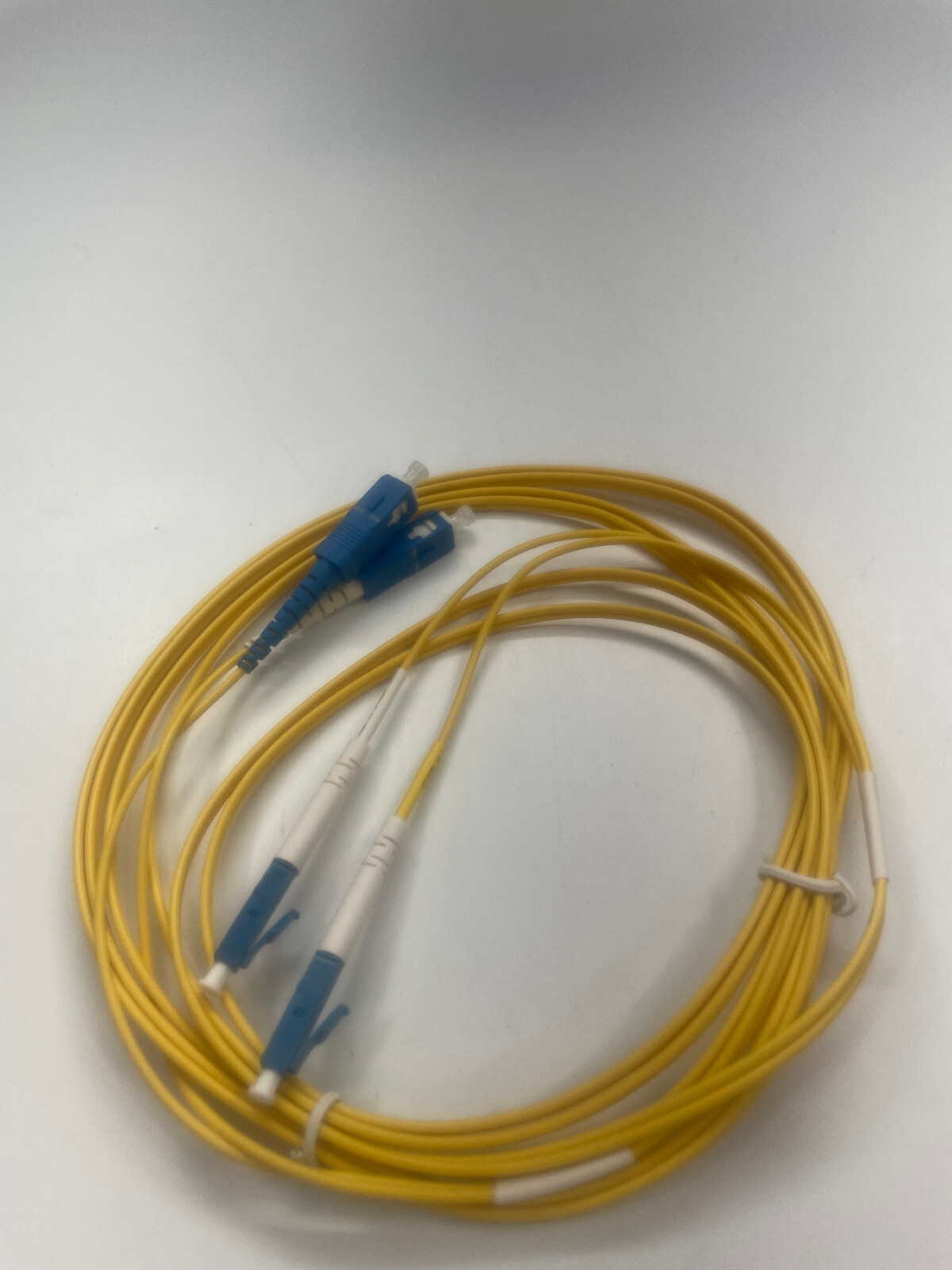 Lynn Electronics LCSCDUPSM-3M 9/125 Yellow Duplex Single-Mode Fiber Optic Patch