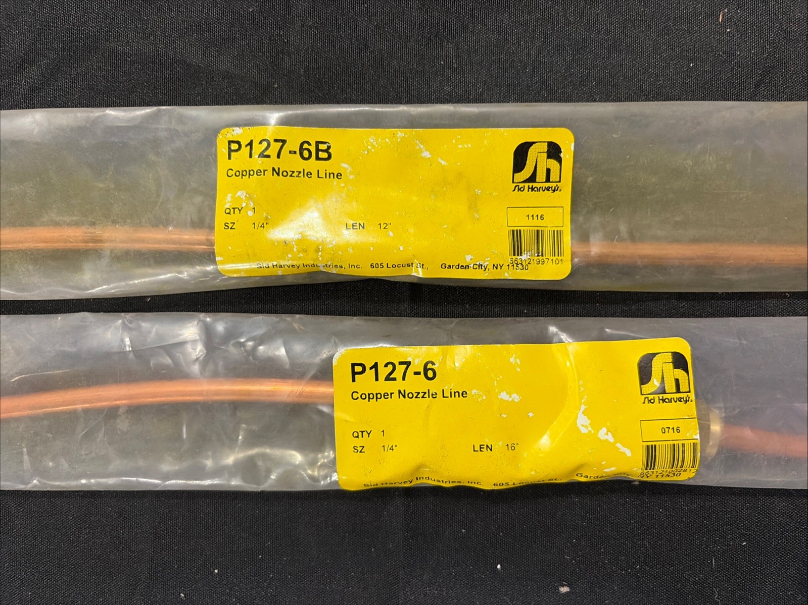 Sid Harvey’s P127-5B COPPER Nozzle Line P127-6 & P127-6B