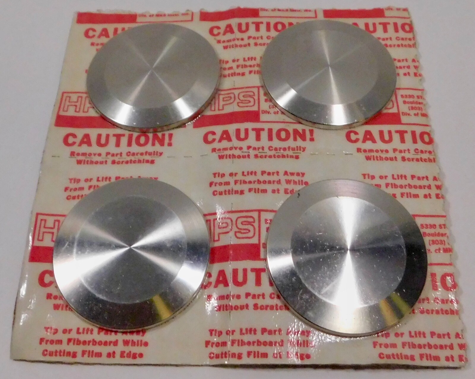 (Lot of 4) HPS / MKS Blank Flange Blind Flange Cap Vacuum Fitting NW40-304 SS