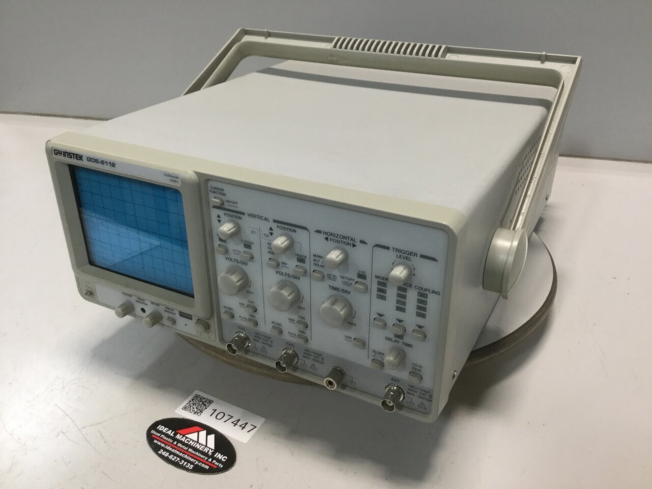 GW INSTEK Oscilloscope GOS-6112 Used #107447