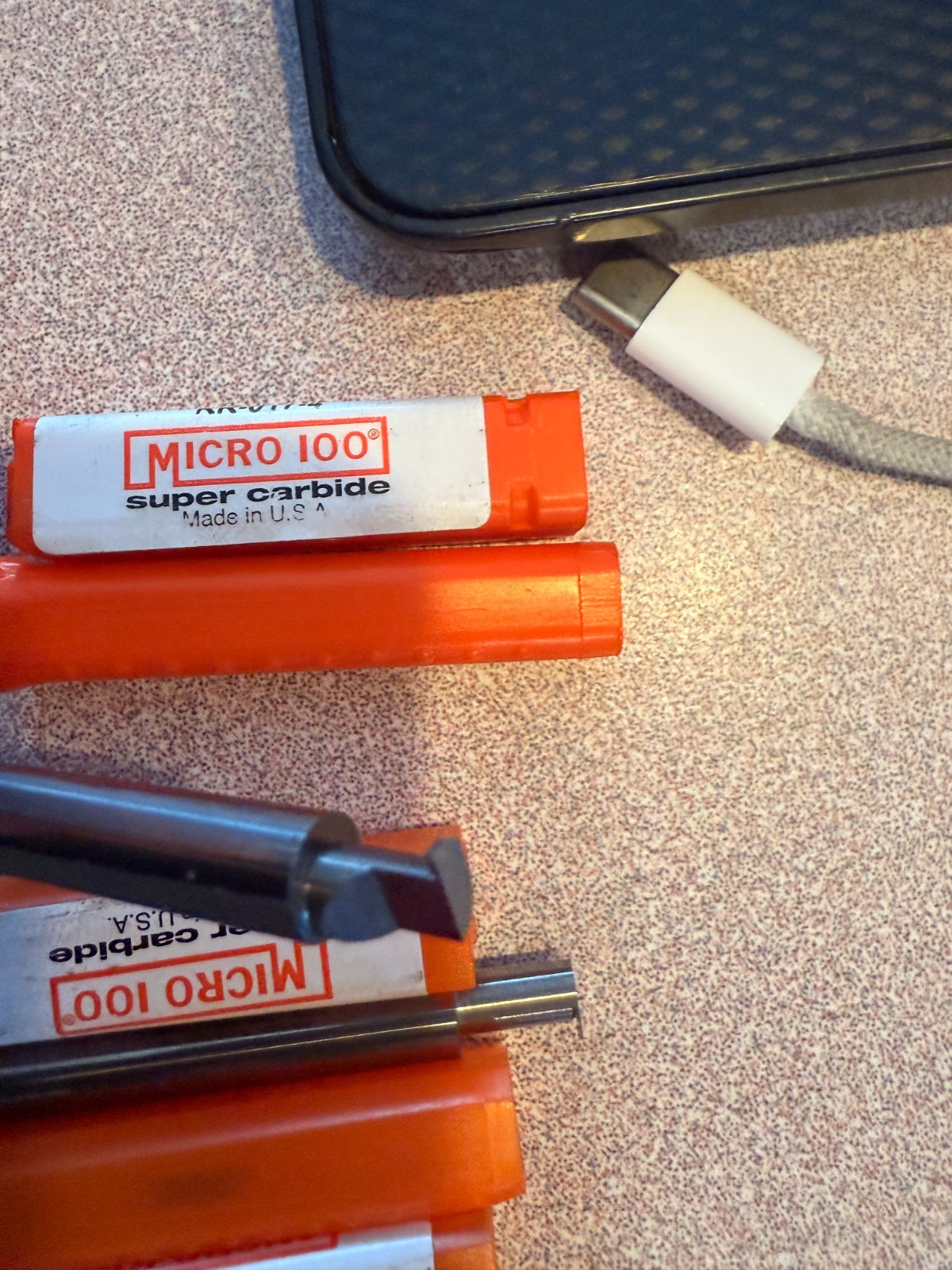 LOT of 3 Micro 100 Threading Grooving Ring Tool Carbide .250 .017″ W # RR-017-6