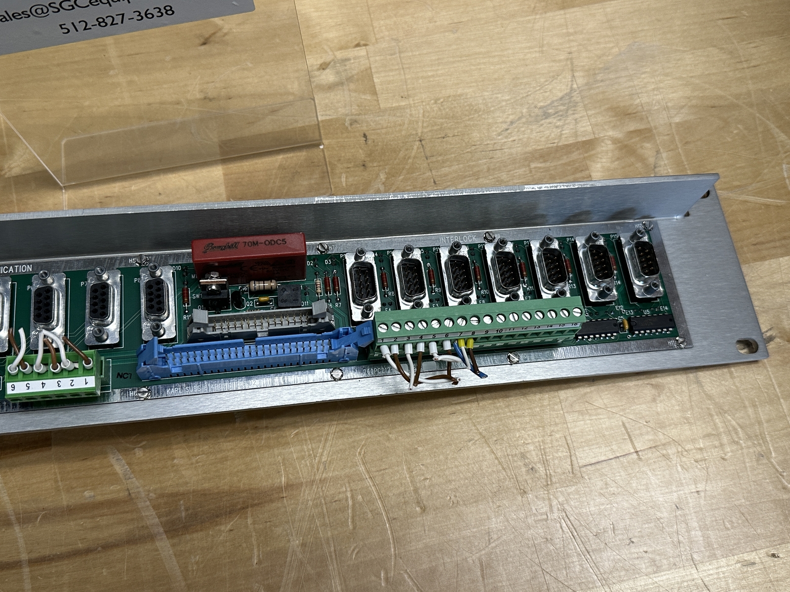 Karl Suss Interlock Override PCB Assy 260PC212 PN: 614PC212 REV: 02