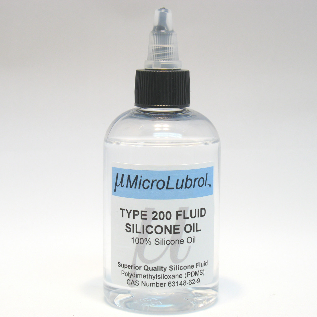 MicroLubrol 200 Fluid Pure Silicone Lubricant Oil PDMS 350 cst centistokes 4 oz