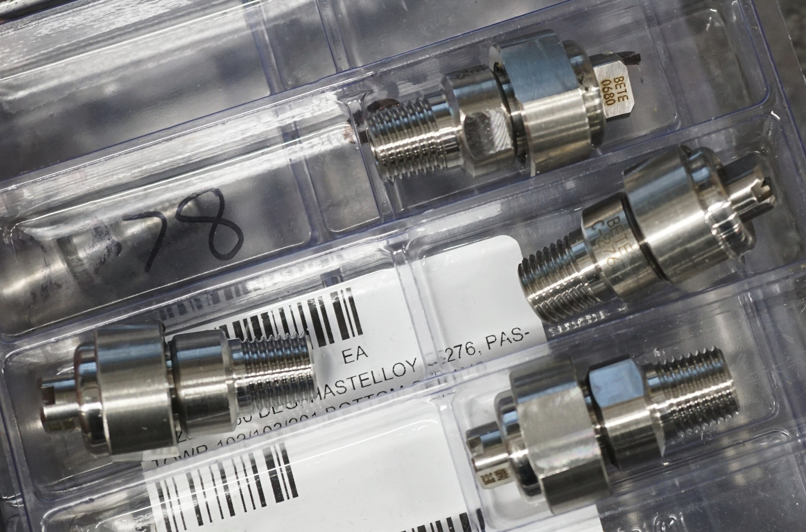15 LOT BETE 0680 SPRAY NOZZLES HASTELLOY C-276 PAS-TOWR-102/103/201 BOTTOM SPRAY
