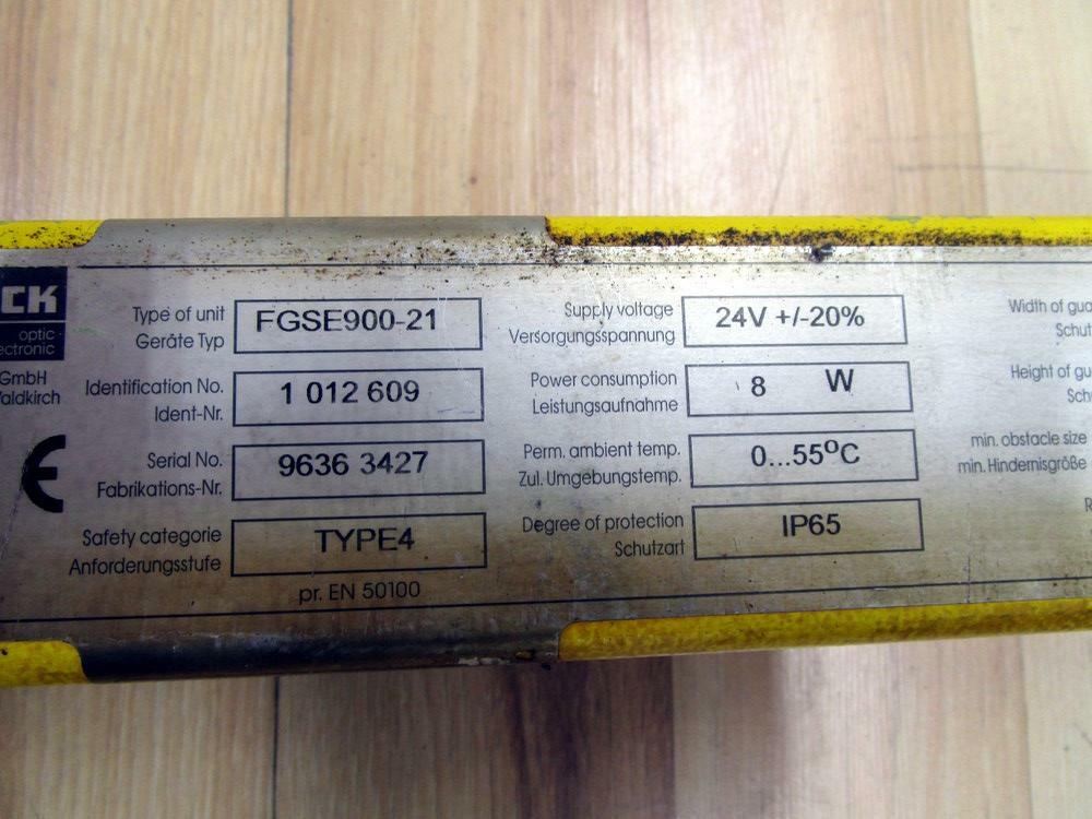 Sick Optic FGSE900-21 Light Curtain Receiver 1 012 609