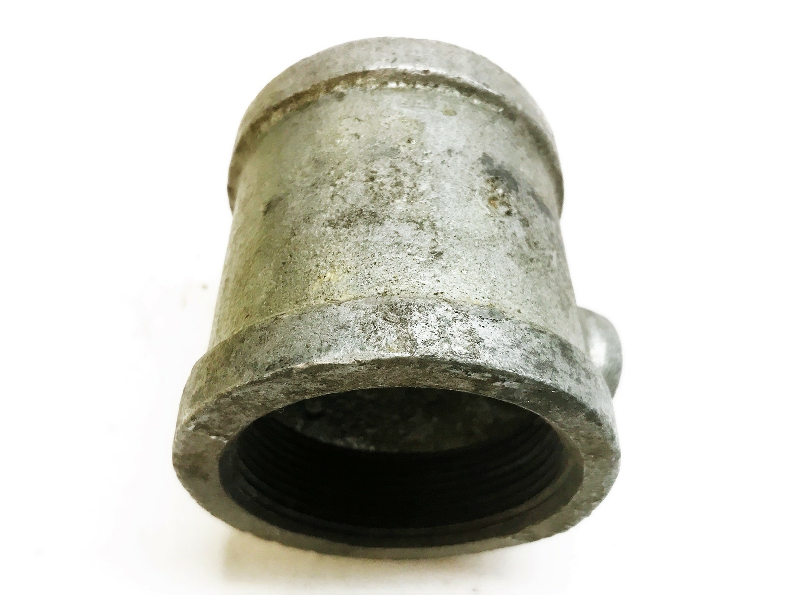 Galvanized Malleable Iron 2″ Female x 1/2″ Female x 2″ Female Tee NOS