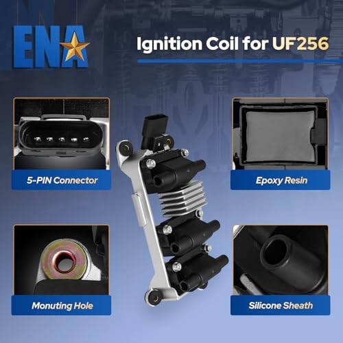 ENA Set of 1 Ignition Coil Pack 2.8L Compatible with Audi Volkswagen VW Passat