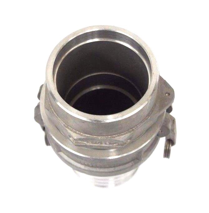 NEW EVER TITE MS27025-17 ALUMINUM CAM AND GROOVE FITTING W/ MS27022-17 ADAPTER