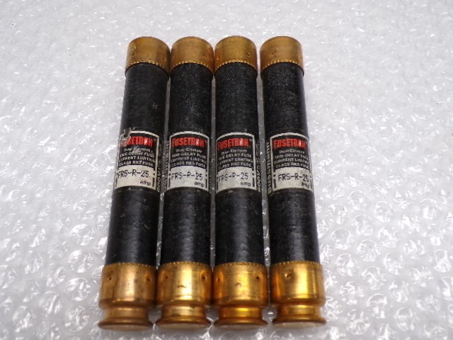 FUSETRON FRS-R-25 FUSE BLACK LOT OF 4 NSNP